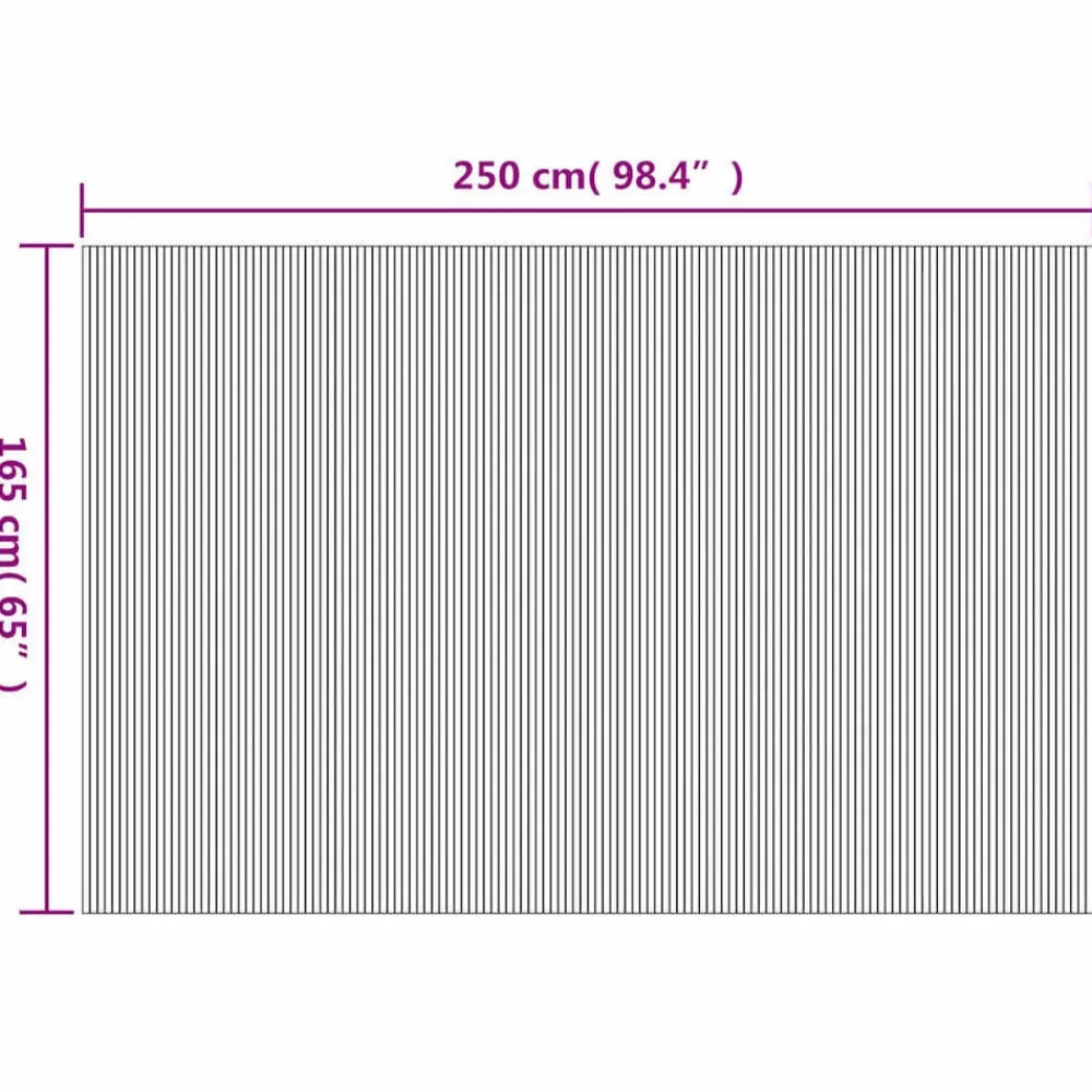 vidaXL Biombo divisor de bambú marrón ancho 250 cm alto 165 cm Marrón
