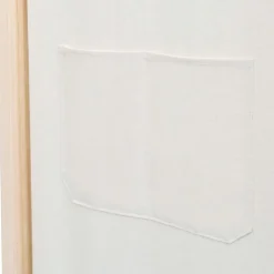 vidaXL Divisores De Ambientes-Biombo divisor de 4 paneles de tela color crema 160x170x4 cm