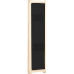 vidaXL Biombo divisor de 5 paneles de tela negro 200x170x4 cm Discount