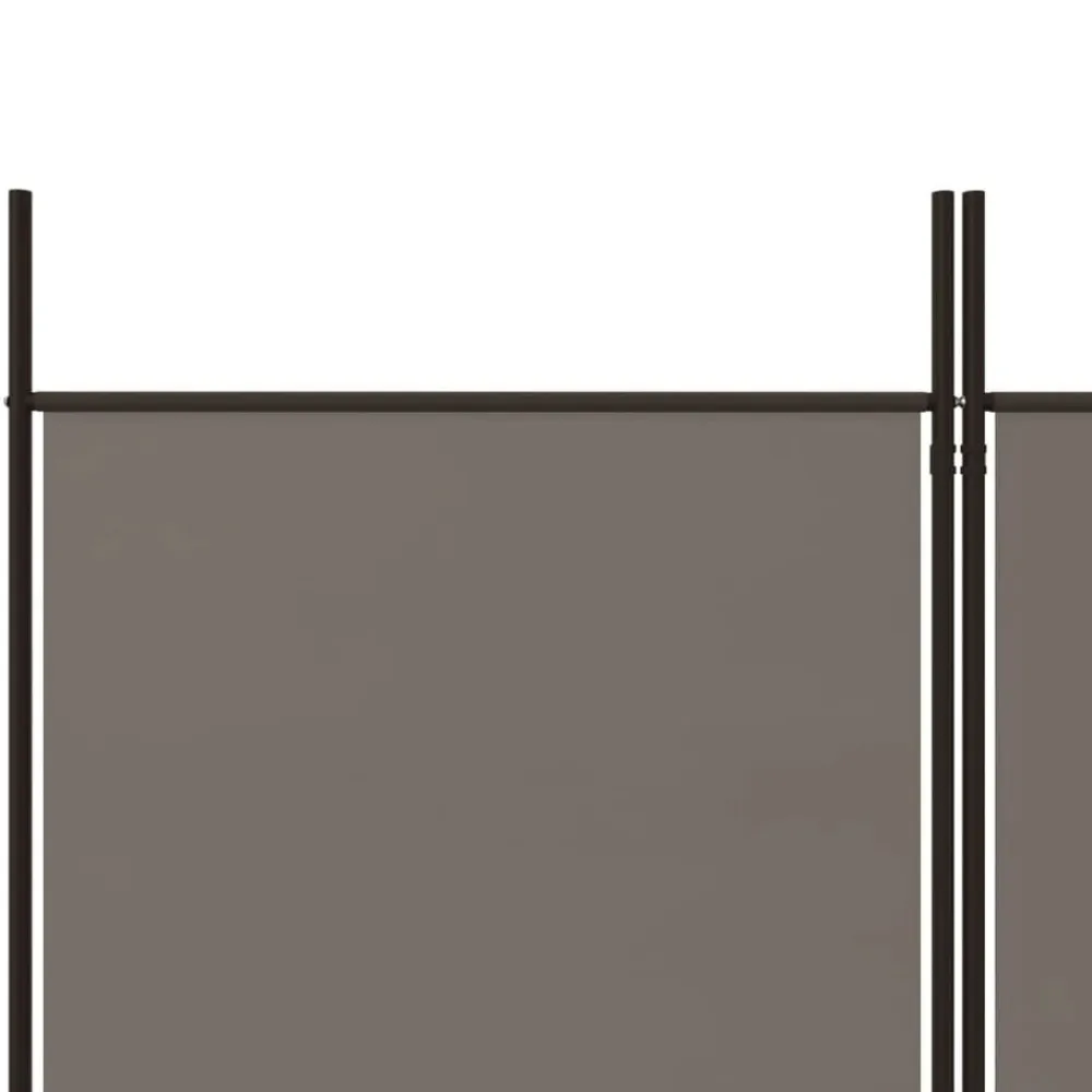 vidaXL Biombo divisor de 3 paneles de tela gris 150x180 cm Antracita Best