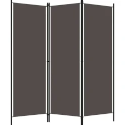 vidaXL Biombo divisor de 3 paneles gris 150x180 cm Antracita