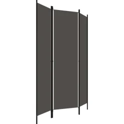 vidaXL Biombo divisor de 3 paneles gris 150x180 cm Antracita
