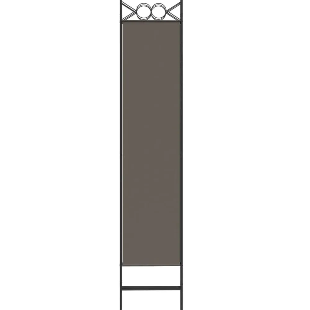 vidaXL Biombo divisor de 3 paneles de tela gris 120x200 cm Antracita