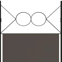 vidaXL Divisores De Ambientes-Biombo divisor de 3 paneles gris 120x180 cm