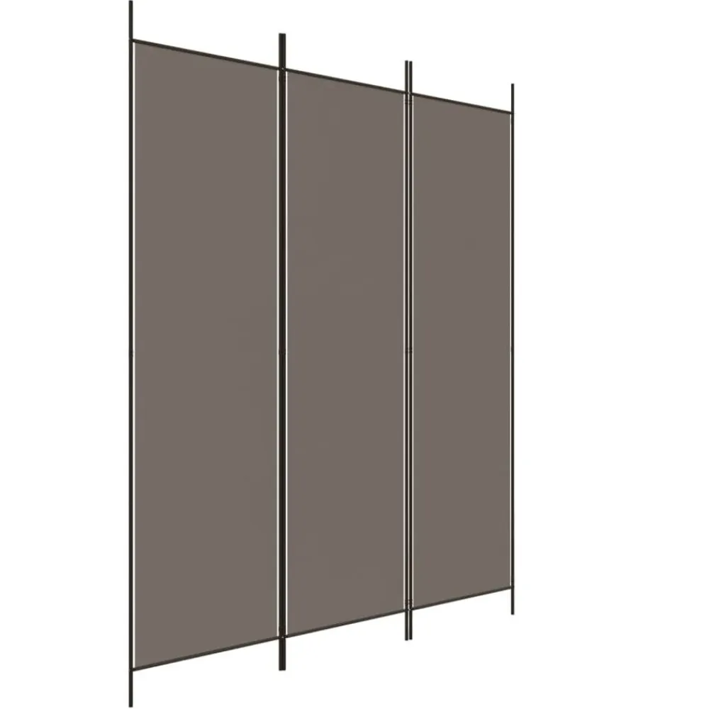 vidaXL Biombo divisor de 3 paneles de tela gris 150x220 cm Antracita Online