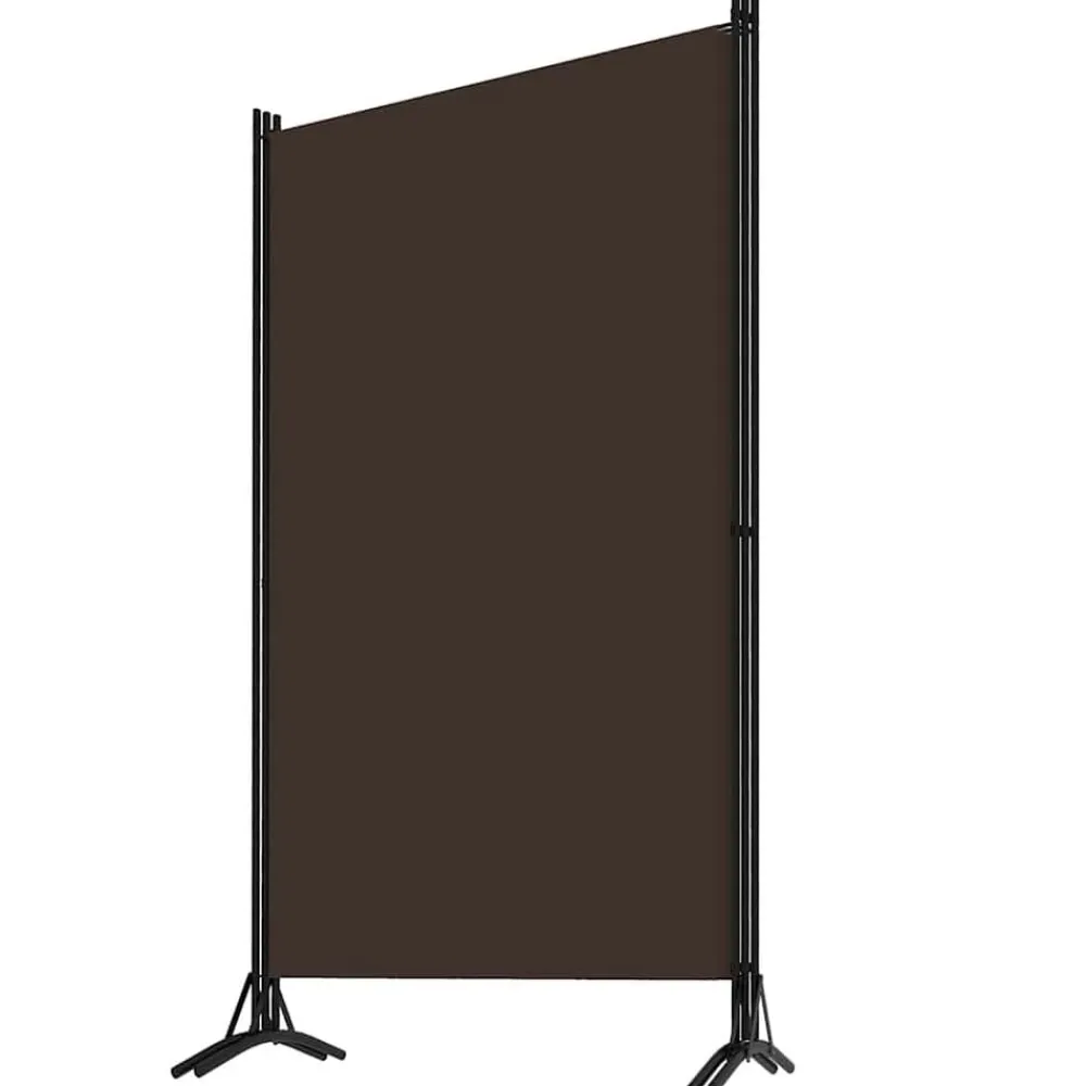vidaXL Divisores De Ambientes-Biombo divisor de 3 paneles marrón 260x180 cm