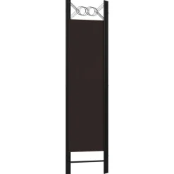 vidaXL Divisores De Ambientes-Biombo divisor de 3 paneles marrón 120x180 cm