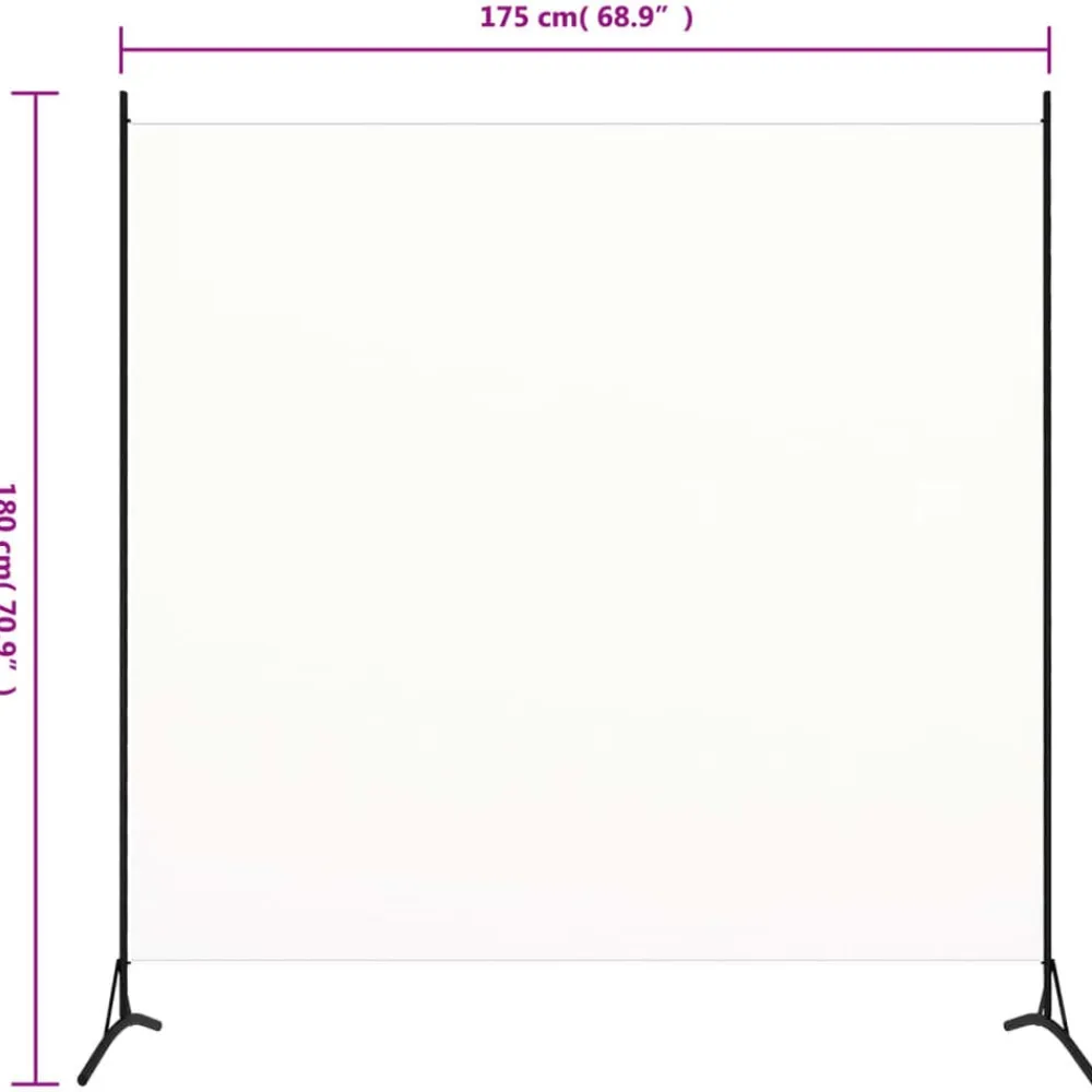 vidaXL Divisores De Ambientes-Biombo divisor de tela 175x180 cm