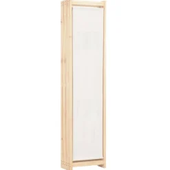 vidaXL Divisores De Ambientes-Biombo divisor de 6 paneles de tela color crema 240x170x4 cm