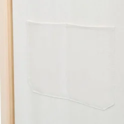 vidaXL Divisores De Ambientes-Biombo divisor de 6 paneles de tela color crema 240x170x4 cm