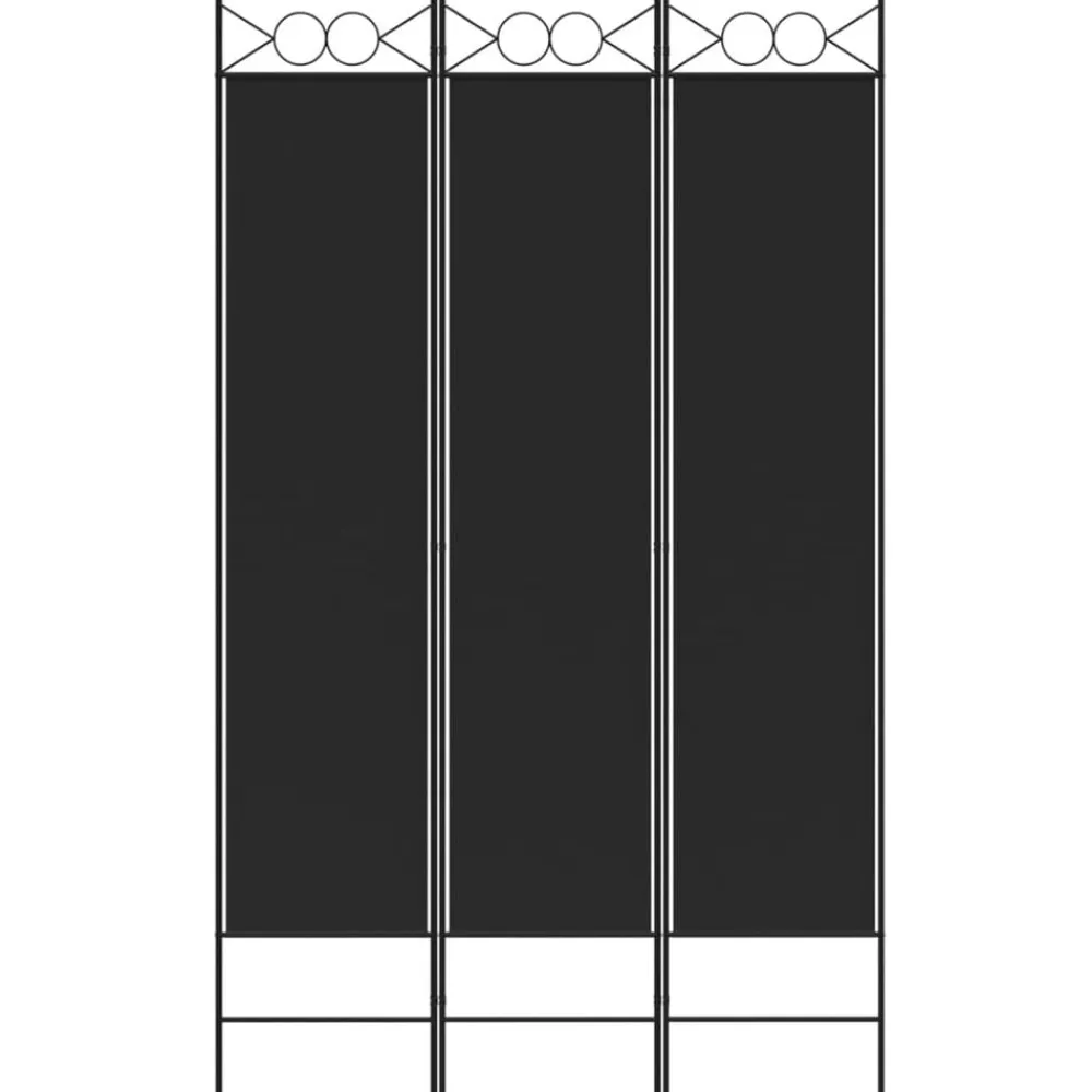 vidaXL Divisores De Ambientes-Biombo divisor de 3 paneles de tela 120x200 cm
