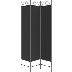 vidaXL Divisores De Ambientes-Biombo divisor de 3 paneles de tela 120x200 cm