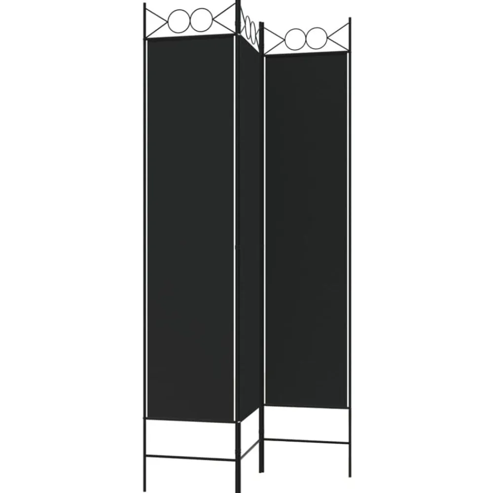 vidaXL Divisores De Ambientes-Biombo divisor de 3 paneles de tela 120x200 cm