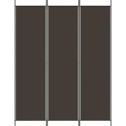 vidaXL Biombo divisor de 3 paneles de tela marrón 150x200 cm Marrón Hot