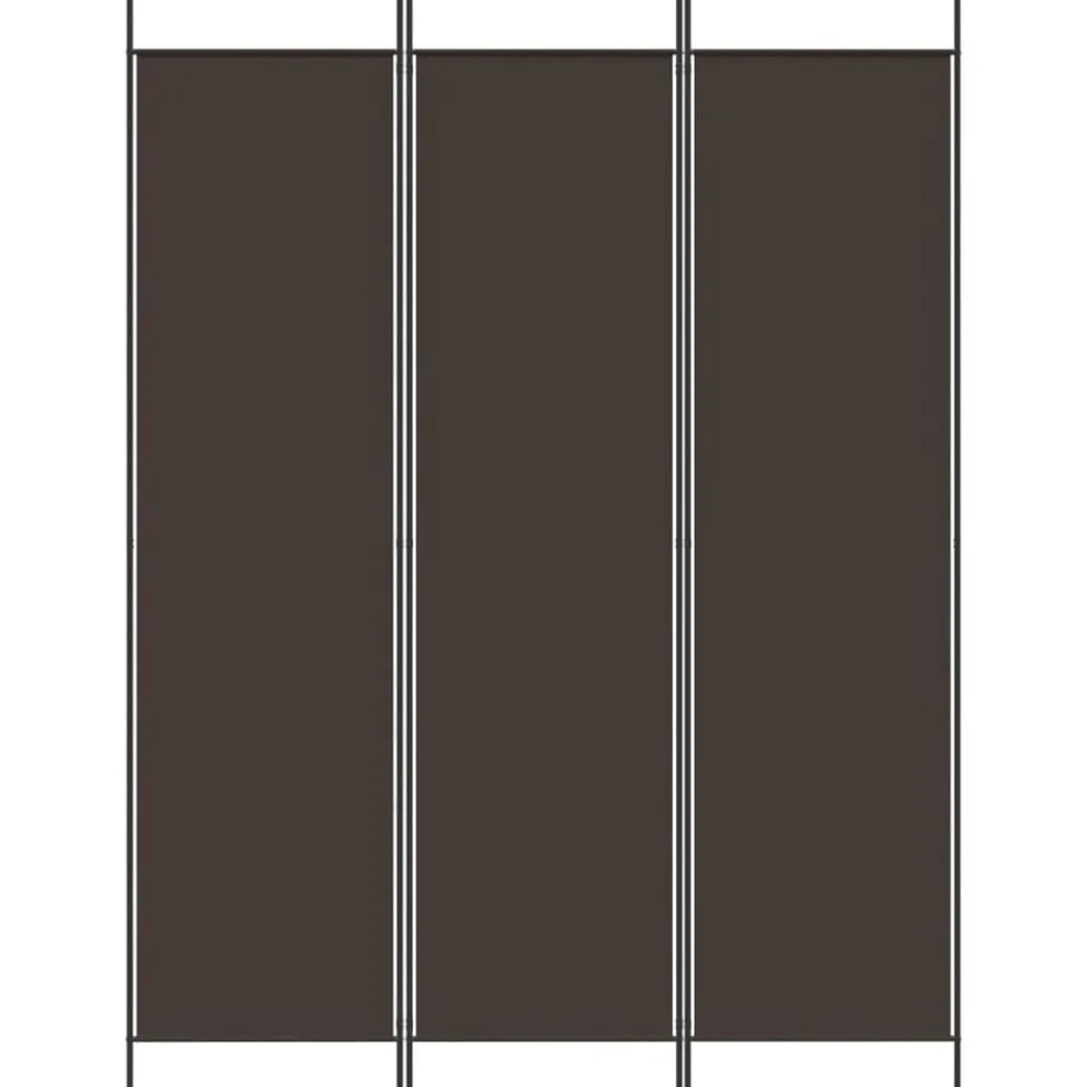 vidaXL Biombo divisor de 3 paneles de tela marrón 150x200 cm Marrón Hot