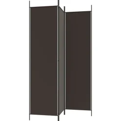 vidaXL Biombo divisor de 3 paneles de tela marrón 150x200 cm Marrón Hot
