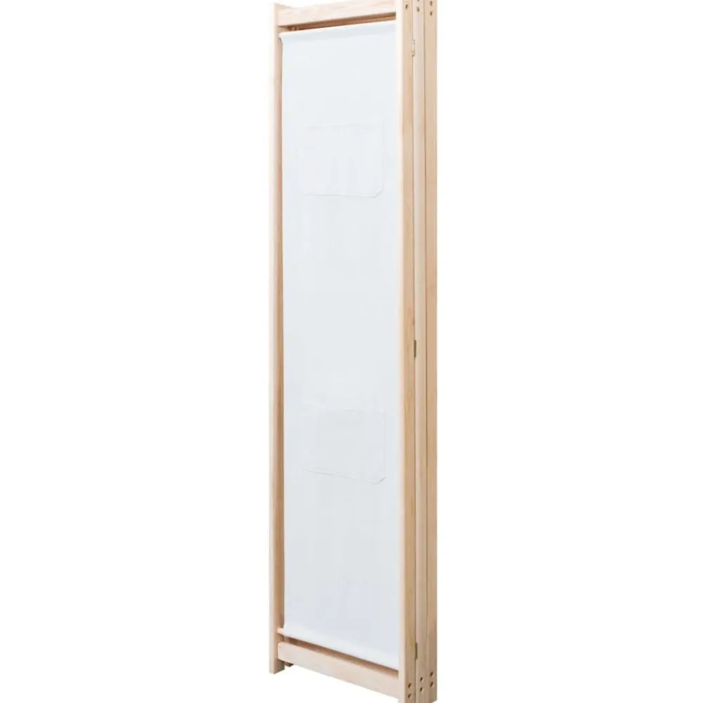 vidaXL Biombo divisor de 3 paneles de tela color crema 120x170x4 cm Online