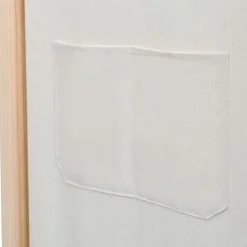 vidaXL Biombo divisor de 3 paneles de tela color crema 120x170x4 cm Online