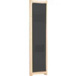 vidaXL Divisores De Ambientes-Biombo divisor de 3 paneles de tela gris 120x170x4 cm
