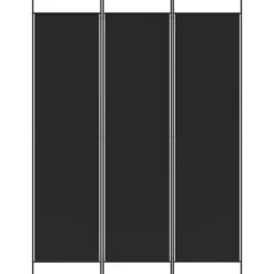 vidaXL Divisores De Ambientes-Biombo divisor de 3 paneles de tela 150x200 cm