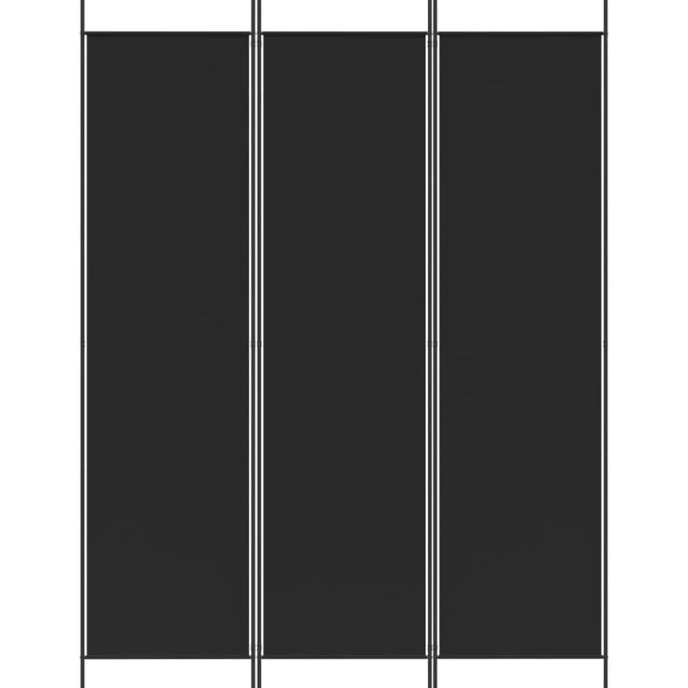 vidaXL Divisores De Ambientes-Biombo divisor de 3 paneles de tela 150x200 cm