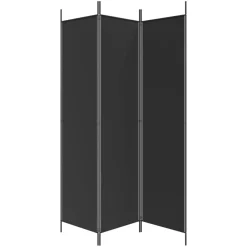 vidaXL Divisores De Ambientes-Biombo divisor de 3 paneles de tela 150x200 cm