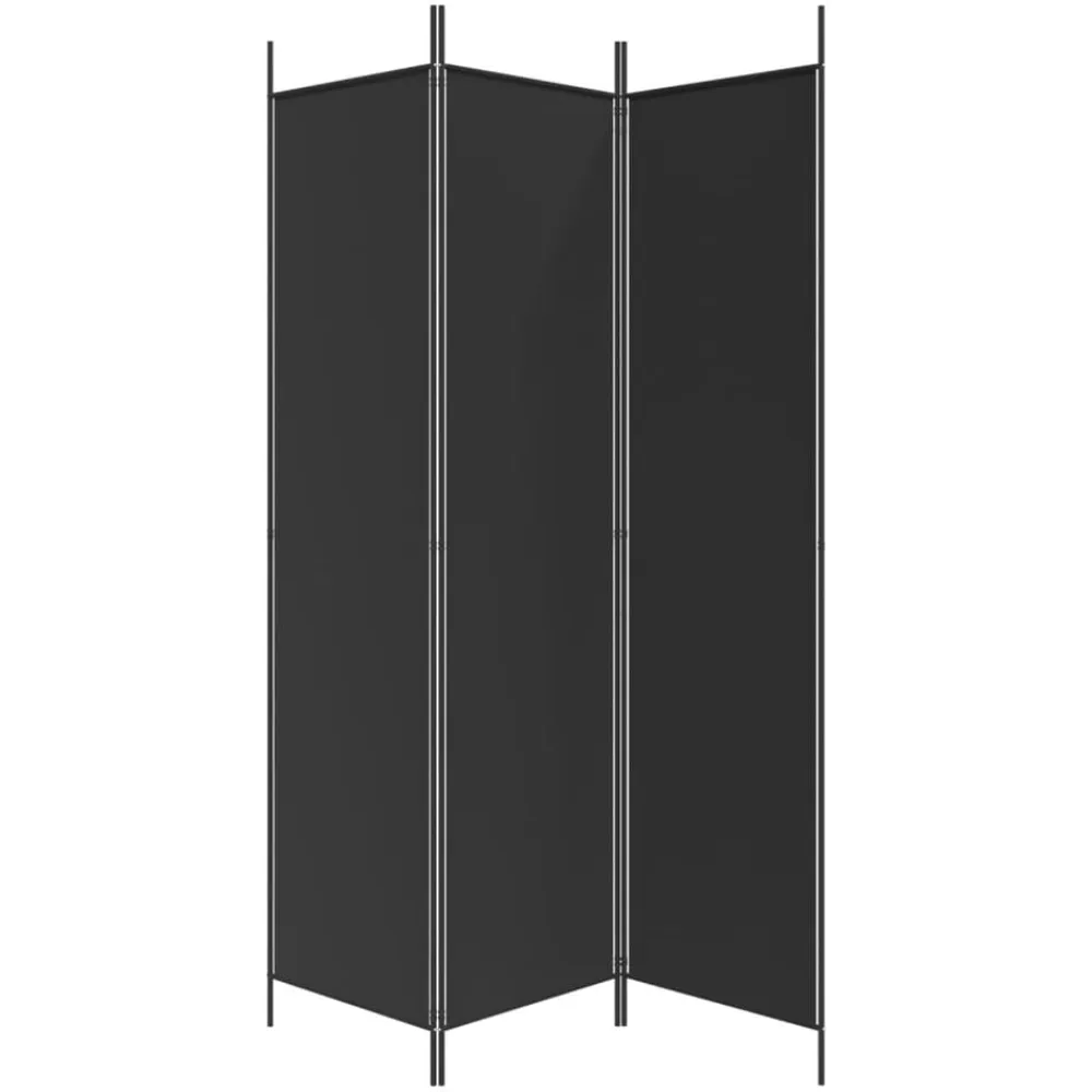 vidaXL Divisores De Ambientes-Biombo divisor de 3 paneles de tela 150x200 cm