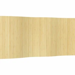 vidaXL Divisores De Ambientes-Biombo divisor de bambú color ancho 400 cm alto 165 cm