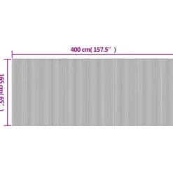 vidaXL Divisores De Ambientes-Biombo divisor de bambú color ancho 400 cm alto 165 cm