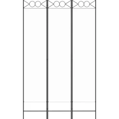 vidaXL Biombo divisor de 3 paneles de tela 120x200 cm Blanco Best