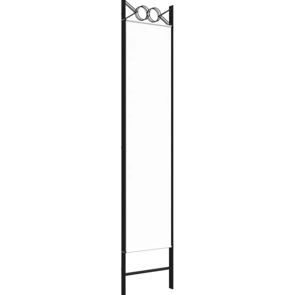 vidaXL Biombo divisor de 3 paneles de tela 120x200 cm Blanco Best