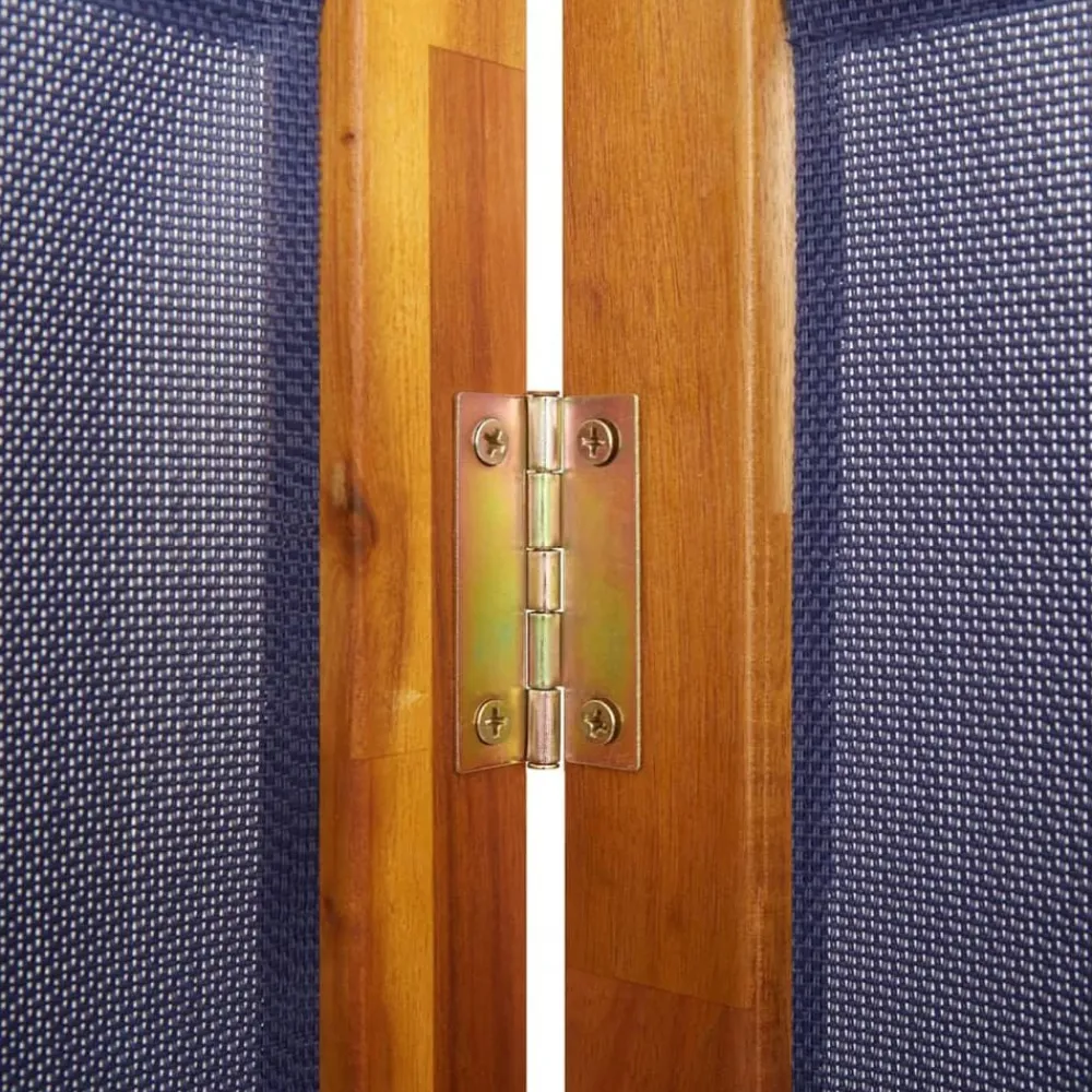 vidaXL Biombo divisor de 3 paneles 210x180 cm Azul oscuro Outlet