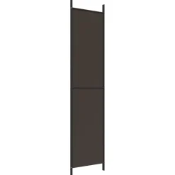 vidaXL Divisores De Ambientes-Biombo divisor de 3 paneles de tela marrón 150x220 cm