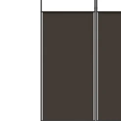 vidaXL Divisores De Ambientes-Biombo divisor de 3 paneles de tela marrón 150x220 cm