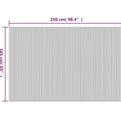 vidaXL Divisores De Ambientes-Biombo divisor de bambú ancho 250 cm alto 165 cm