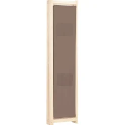 vidaXL Biombo divisor de 5 paneles de tela marrón 200x170x4 cm Best