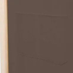 vidaXL Biombo divisor de 5 paneles de tela marrón 200x170x4 cm Best