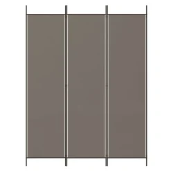 vidaXL Biombo divisor de 3 paneles de tela gris 150x200 cm Antracita Discount