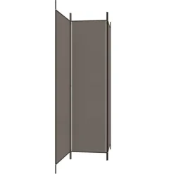 vidaXL Biombo divisor de 3 paneles de tela gris 150x200 cm Antracita Discount
