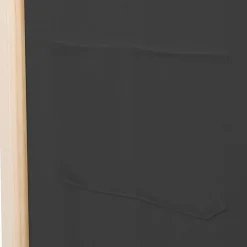 vidaXL Divisores De Ambientes-Biombo divisor de 6 paneles de tela gris 240x170x4 cm
