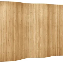 vidaXL Divisores De Ambientes-Biombo divisor de bambú natural ancho 250 cm alto 165 cm