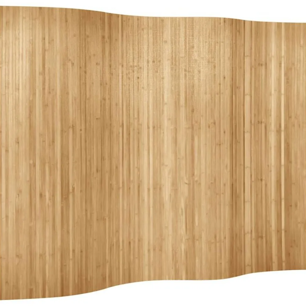 vidaXL Divisores De Ambientes-Biombo divisor de bambú natural ancho 250 cm alto 165 cm