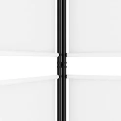 vidaXL Biombo divisor de 3 paneles de tela 150x180 cm Blanco