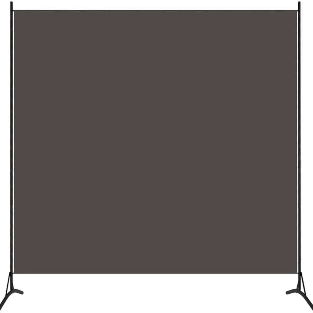 vidaXL Divisores De Ambientes-Biombo divisor de 1 panel gris 175x180 cm