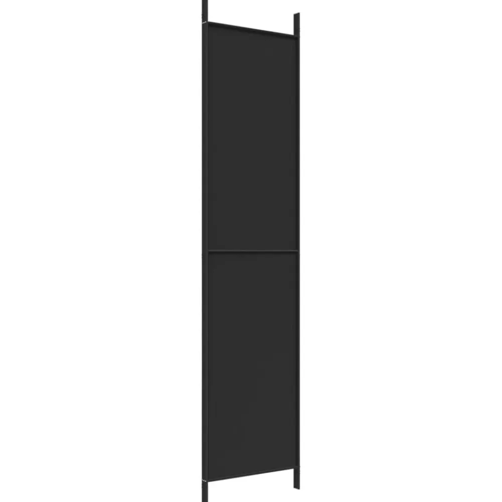 vidaXL Biombo divisor de 3 paneles de tela 150x220 cm Negro Discount
