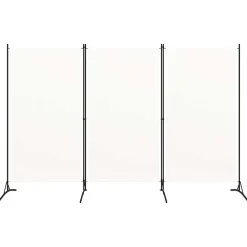vidaXL Divisores De Ambientes-Biombo divisor de 3 paneles tela 260x180 cm