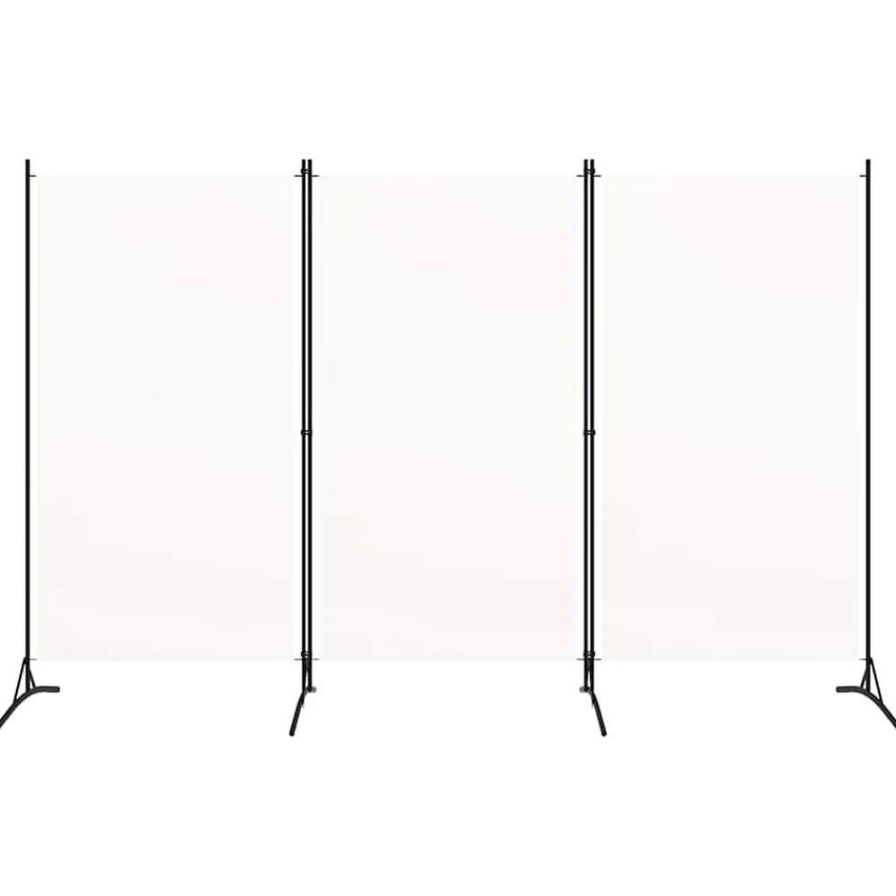 vidaXL Divisores De Ambientes-Biombo divisor de 3 paneles tela 260x180 cm