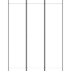 vidaXL Divisores De Ambientes-Biombo divisor de 3 paneles de tela 150x200 cm