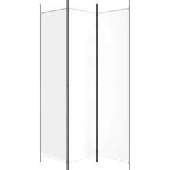 vidaXL Divisores De Ambientes-Biombo divisor de 3 paneles de tela 150x200 cm