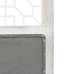 vidaXL Divisores De Ambientes-Biombo divisor de 3 paneles de tela gris 105x165 cm